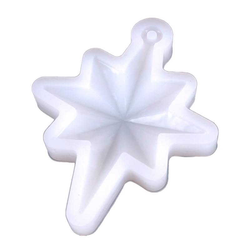 North Star Shape Silicone Mold Decorative Pendant Mold Handmade Epoxy Silicone Mold Epoxy Resin Molds Making Crafts