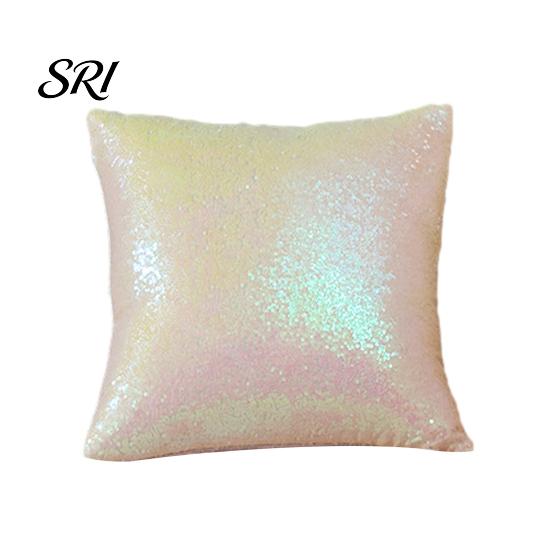Elegant Pillow Cover Pillowcase Sequins Decorative Cushion Modern Farmhouse Soft Polyester Style for Sofa Bedroom Office Touch