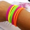 10 Pcs Fluorescent Silicone Bracelets, Fashionable Twisted Bracelets with Multi-color Elasticity for Sports