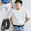 [BOJIDO] Men's Nylon Belt, Work Belt, Braided, Resin Back, Infinitely Adjustable, Casual, Business, Stylish, Abrasion Resistant, Long-lasting,