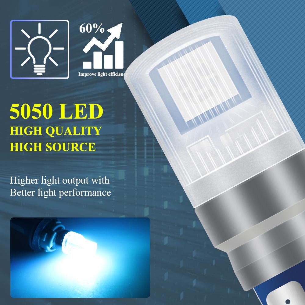 2Pcs/Set RGB LED T10 W5W Bulbs With Remote Control W5W Led 194 168 Car Reading Dome Light Car Wedge Lamp License Plate Lights Bulbs 7