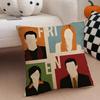 Nostalgic pop fashion FFriends TV Cushion Cover Throw Pillow Cover Hidden Button Durable Polyester Chair Cushion