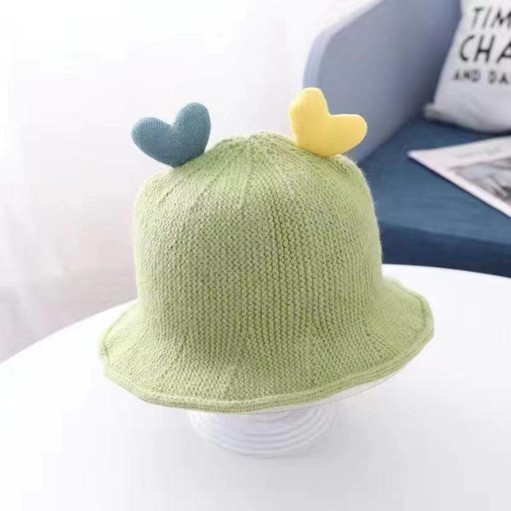 Cute Bucket Hat Warm Baby Children Fisherman Hat Knitted Hat Newborn Cap  Outdoor