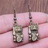30 Стилей Винтажные Антикварный Бронзовый Цвет Покрытия Животные Серьги Тигр Леопард Ящерица Единорог Коала Змея Слон Подвеска Серьги