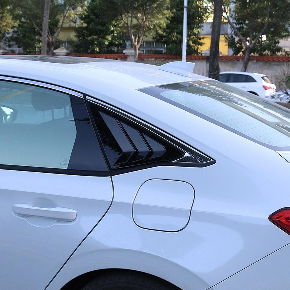 Glossy Black Side  Louver Shutter Cover Trim 2pcs For Honda Civic 2022