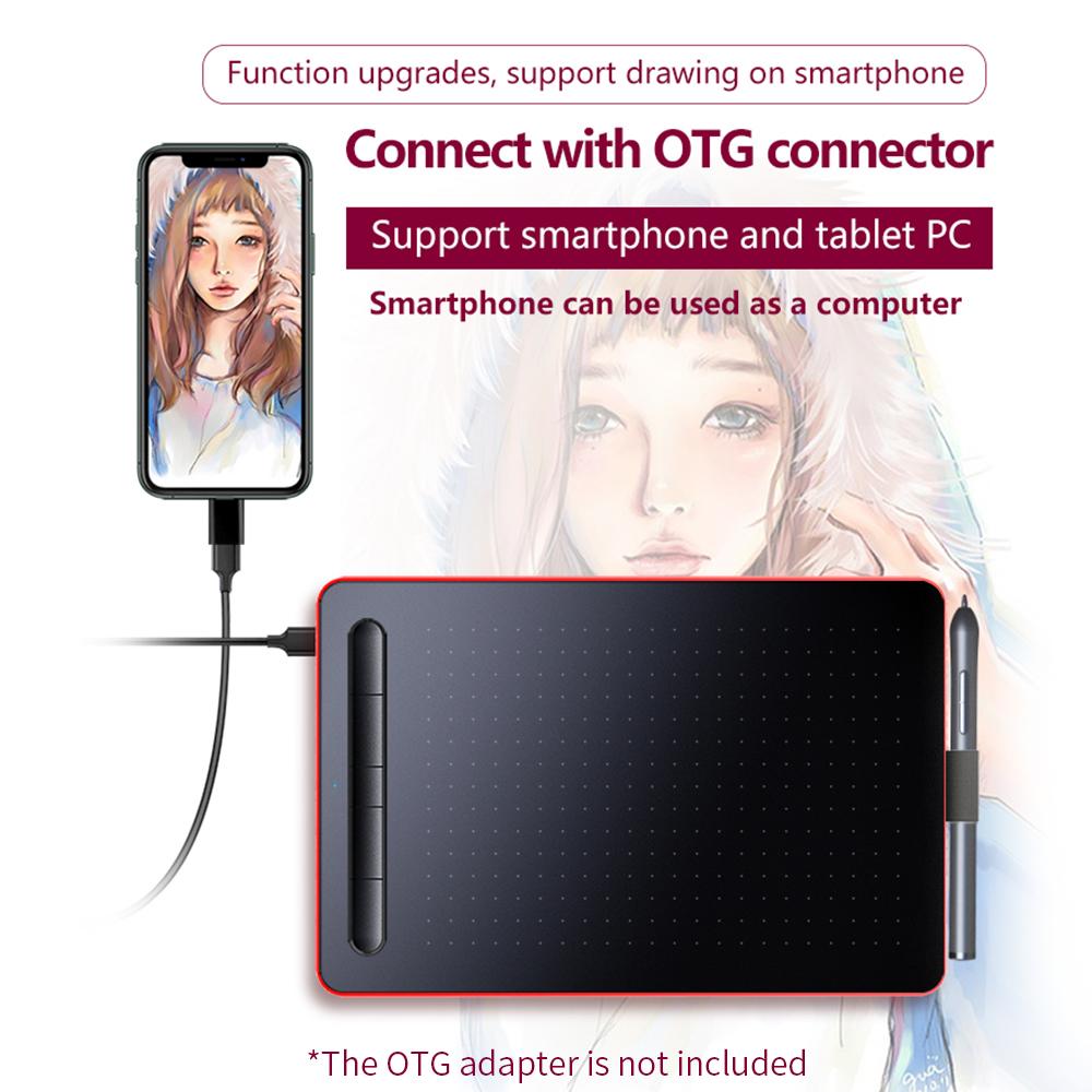 WP9620N Graphics Tablet Drawing Tablet with 8192 Levels Pressure Sensitivity 5080LPI