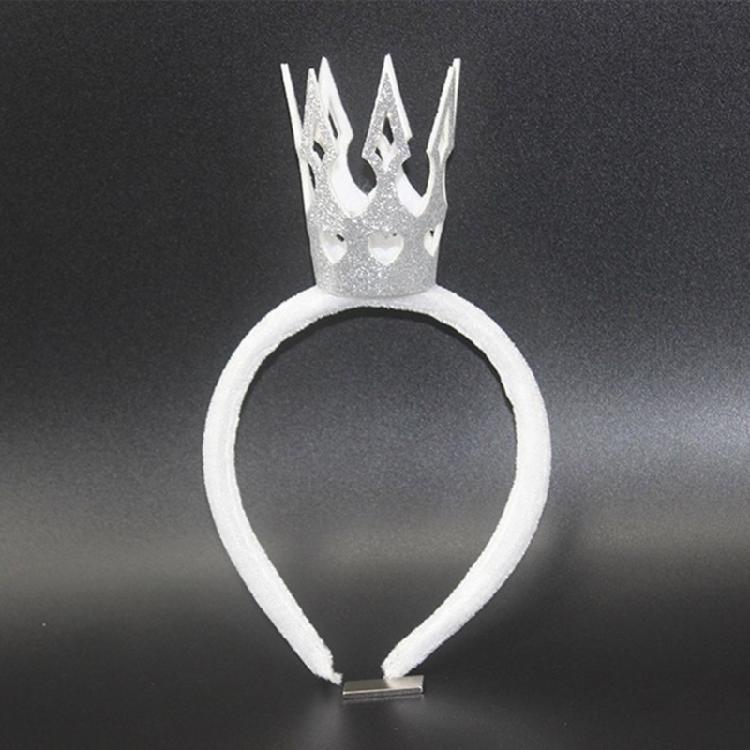 Glittering Powder Crown Hairband Hollowed Heart Tiaras Headband for Women Teens Birthday Party Celebration Costume Props