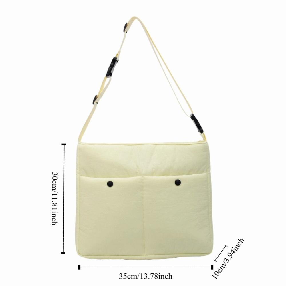 Down Space Cotton Crossbody Bag Tote Bag Laptop Bag Simple Korean Shoulder Bag  Girls