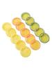 Assorted Color Artificial Lemon Slices Plastic Fake Lemon Slices