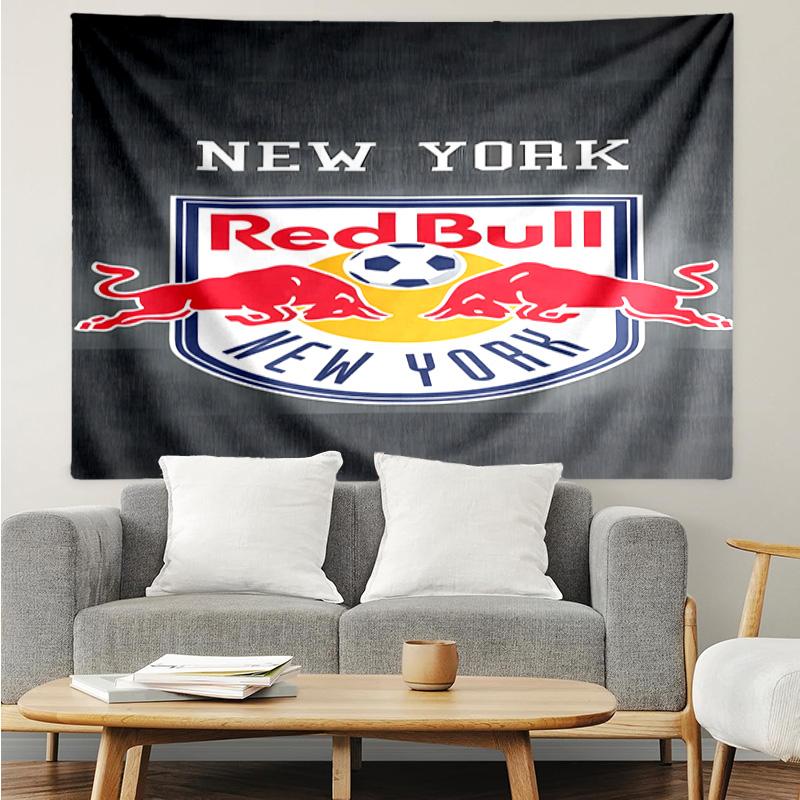 Гобелен с гербом New York Red Bulls, Гобелен с уникальным дизайном, Подходит для спальни, гостиной, игровой комнаты, Согревающий душу подарок для болельщика на праздник