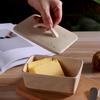 Anti-odor Butter Dish Rectangular Cheese Storage Box Simple Vintage Ceramic Butter Box  Bread
