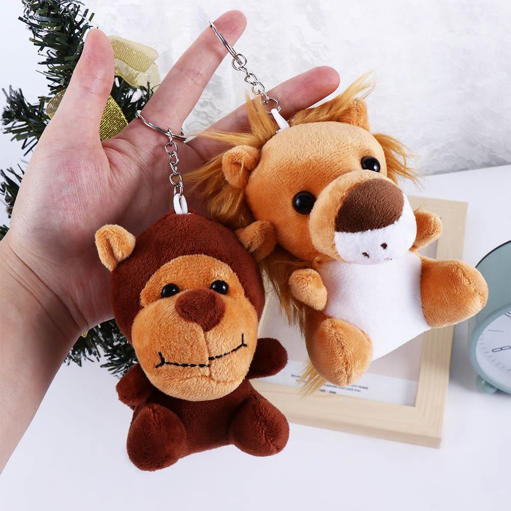 Brother Elephant Monkey Stuffed Doll Keychain Stuffed Animal Toy Animal Plush Toy Plush Keychain