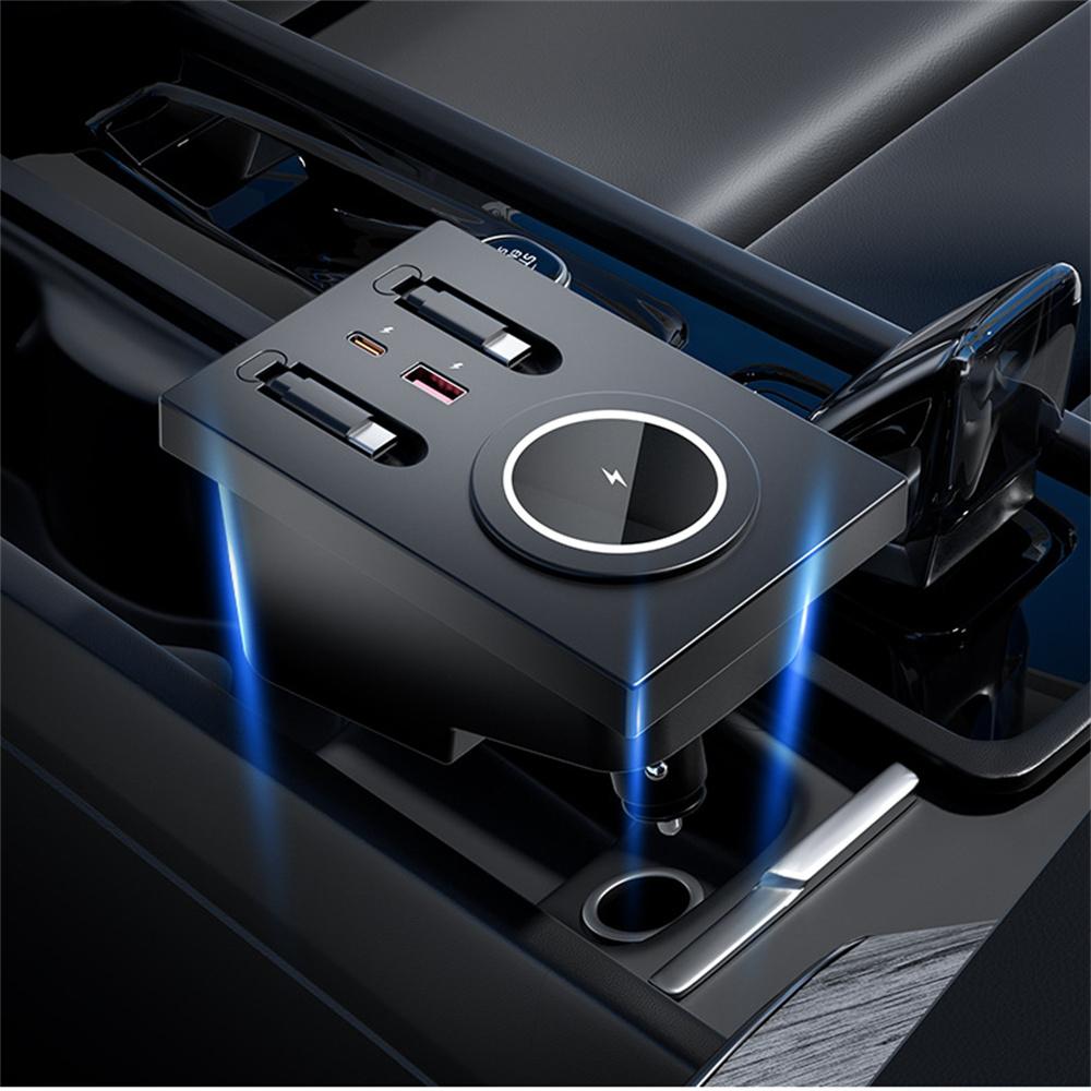 Magnetic Adsorption Wireless Charging Explansion Dock For Volvo XC60 XC90 S90 V90 S60
