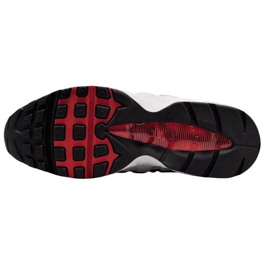 Nike Air Max 95 OG Comet Red 2026 Мужские кроссовки Белый Нейтрально-серый Средне-серый IB7862-100