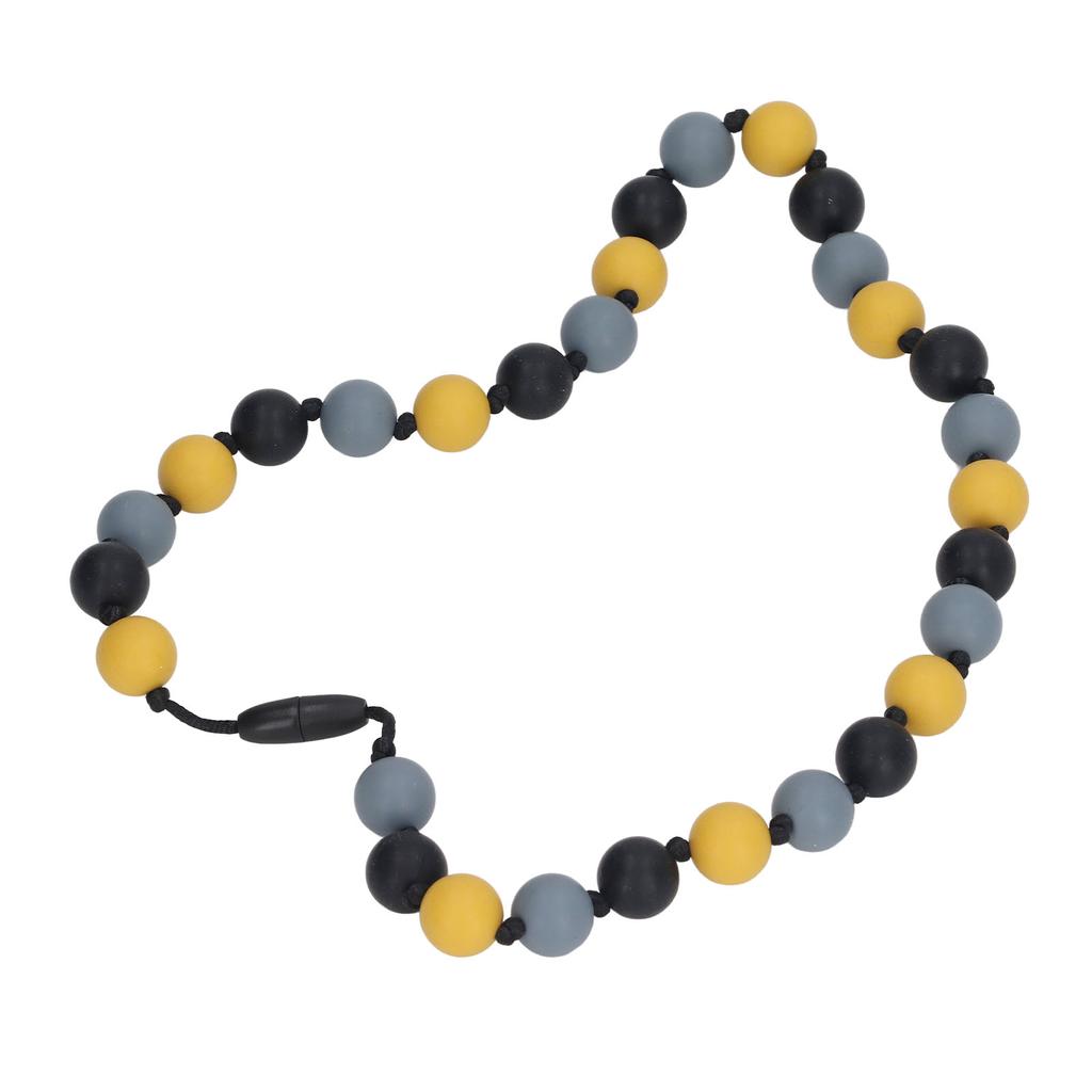 Baby Teething Necklace Anxiety and Stress Reduction Safe Silicone Teething Necklace for Kids