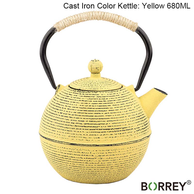 BORREY японский железный чайник Tetsubin стиль чайник с фильтром литой чайник чайный сервиз кунг-фу улун 680 мл