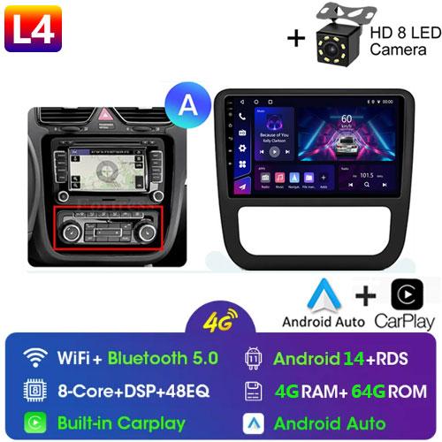 Fortress AI Voice Wireless CarPlay Android Auto Radio для Volkswagen Scirocco 2008-2013 4G Car Multimedia GPS 2din autoradio