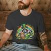St Patricks Day Raccoon Shirt Lucky Vibes Short Sleeve Round Neck Tee Cartoon Lucky Raccoon St Patricks Day Unisex TShirt