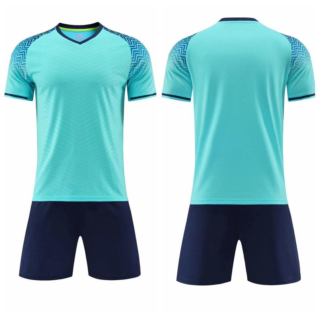 Wholesale children's football jersey sets, primary school football training jerseys, boys and girls competition printed jerseys