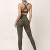 Fashion Gather Halterneck Beauty Back Quick-Drying Exercise Underwear Bra Hip Raise High Waist Sexy Fitness Yoga Pants Suit