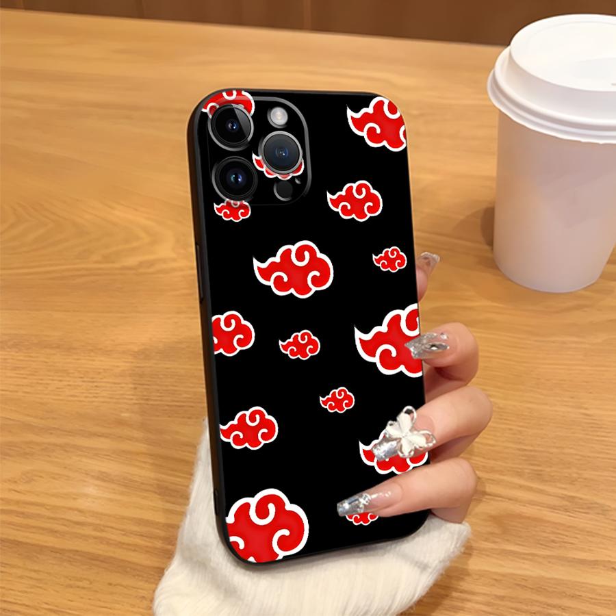 Мягкий задний чехол-бампер для iPhone 7 8 SE X XS XR 12 17Air 14 15 Plus 13 Mini 17 16 Pro Max 11 Акацуки Крутое Облако