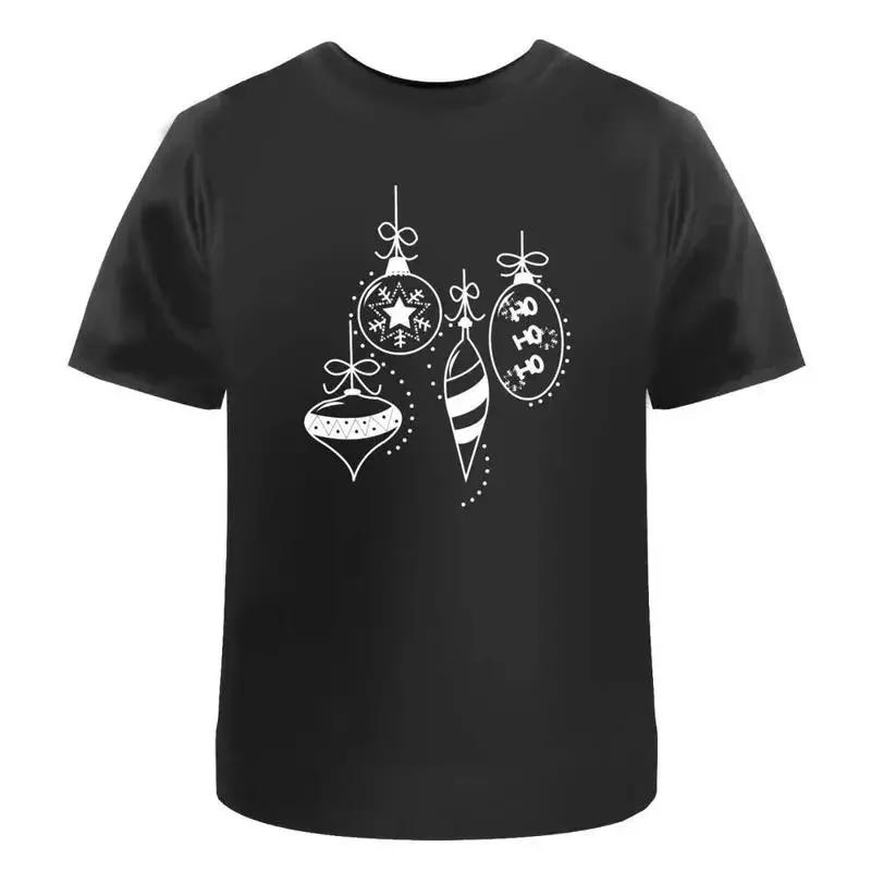 Christmas Baubles' Cotton T Shirt Ta002871