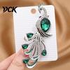 Peacock Brooch Pin Faux Crystal for Women, Bling Rhinestone Decorative Clothing Lapel Pin, Dainty Jewelry Wedding Party Prom Luxury