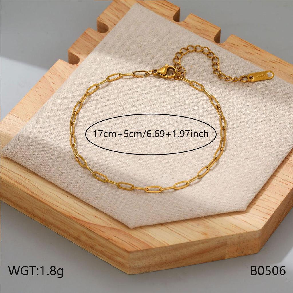 Colorful Titanium Steel Bracelet - French Fashion, Exquisite Temperament, Light Luxury, High-End Feel Jewelry.