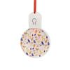 Thermal Sublimation Acrylic Light Pendant Thermal Transfer Christmas Pendant Acrylic Pendant with Red Hanging Rope