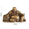 Pure Copper Maitreya Buddha Small Statue Feng Shui Ornament Home Decoration