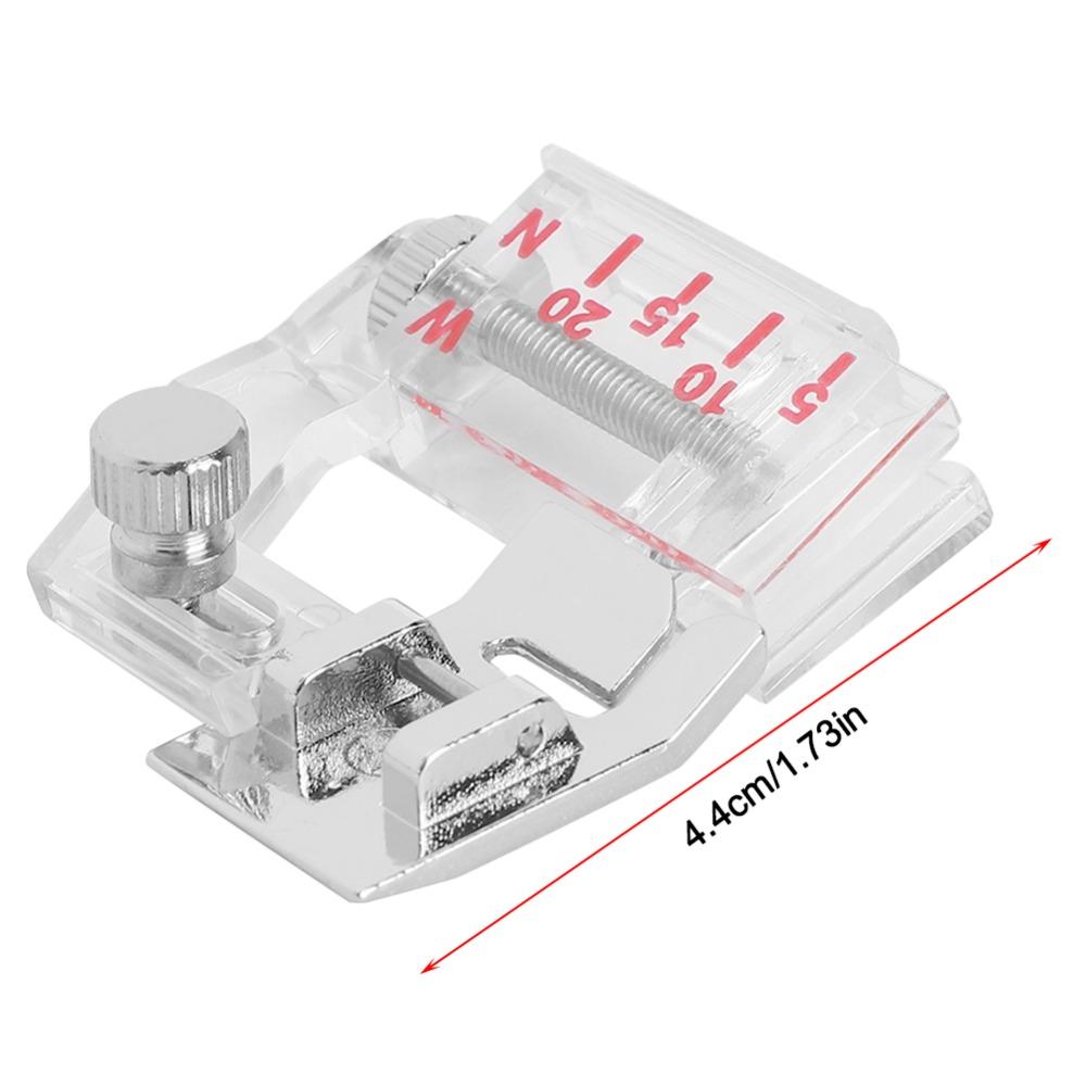 5pcs Snap On Adjustable Bias Binder Foot for Singer/JUKI/Feiyue/Acme Sewing Projects