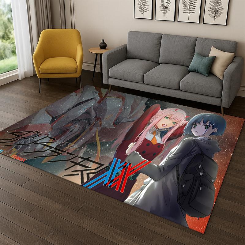 Сексуальная Девушка Ноль Два DARLING in FRANXX Мультяшный Ковер для Спальни Гостиной Дивана Прикроватный Коврик Домашний Декор, Детский Коврик Нескользящий