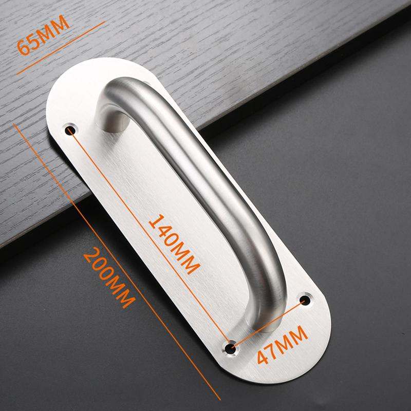 Накладка на дверь Push-Pull Ручка Нержавеющая Сталь Прочная Ручка для Амбарной Двери для Сарая Коммерческая Противопожарная Дверь Монтажные Аксессуары