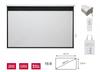 Fonestar PPEL-16180-FA - Electric Projection Screen 16:9, 180' Diagonal, Remote Control, Fonestar