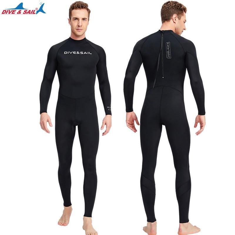 Mens Full-Body Rash Guard Wetsuit Snorkeling Surfing UV Protection Quick-Dry Dive Suit Water Sports