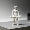 Фитнес-Украшение 3D Печатное Украшение Мускулистый Мужчина, Скульптура на Фитнес-Тему для Бодибилдеров, Статуэтка Железного Мастера Спортивная Фигурка Тяжелая Атлетика Домашний Офис