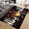 Arknights printed flannel non-slip rug for living room and bedroom decoration