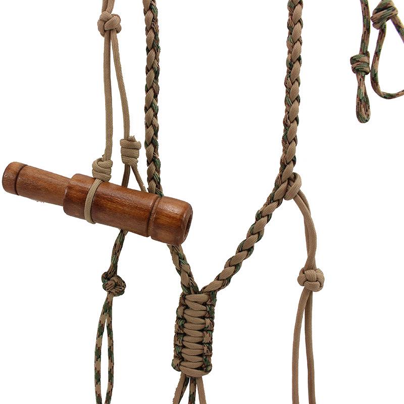 Outdoor Survival 12-Ring Multifunctional Paracord Whistle Lanyard