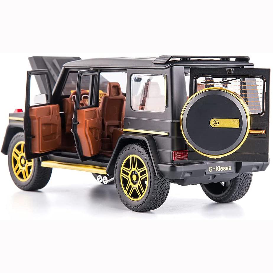 1/24 масштаб Benz G63 AMG модель автомобиля, игрушечный автомобиль из цинкового сплава со звуком и светом для детей, подарок для мальчиков и девочек