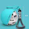 Портативная бутылка для воды для домашних животных из нержавеющей стали, складная, в форме шара, питьевое устройство, для прогулок на улице, портативная, дорожная бутылка для воды