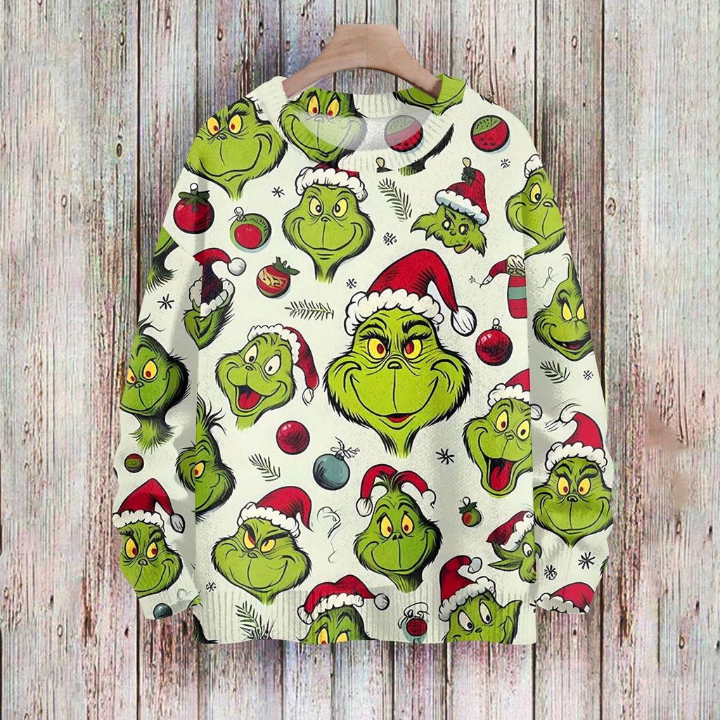 Christmas Sweatshirts For Women Knit Sweater Cute Shirt Fall Crewneck Pullover Tops