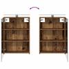 Bathroom Cabinet Set 4 pcs Reclaimed Wood Look 50 x 14.5 x 70 cm