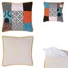 Les Trésors De Lily [R0289] - Multicolored 'Patchwork' Designer Cushion - 40 Cm