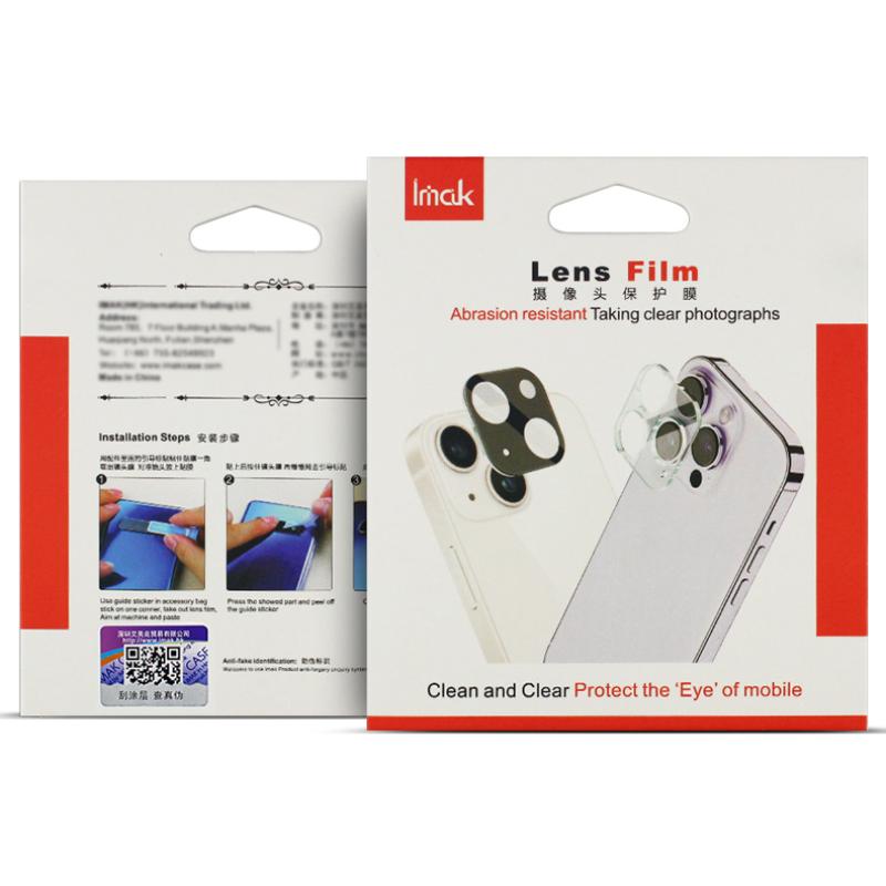 Для Realme 14 Pro 5G Glass IMAK High Definition Glass Lens Film Black Version