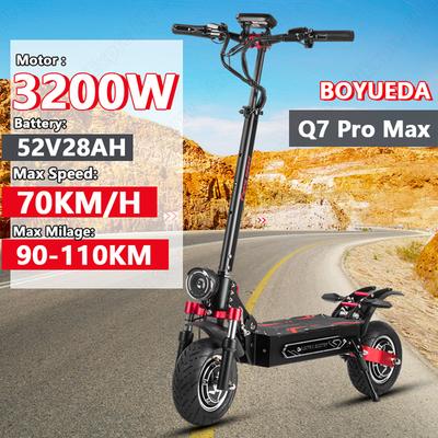 Электросамокат BOYUEDA Q7Pro Max, двойной мотор 2*1600 Вт, аккумулятор 52 В 28 Ач, для взрослых, внедорожный, 10-дюймовый, для городской езды