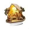 2D Flat Nativity Scene Sculpture for Christmas Celebration