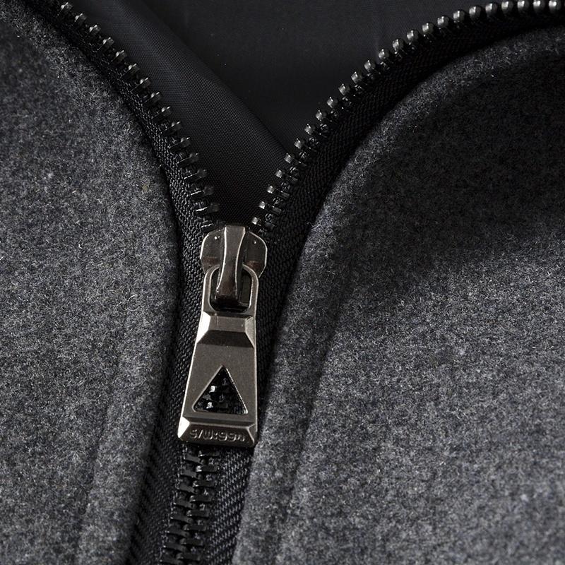 Мужская мода Теплые осенне-зимние куртки Тренч Herrenmantel Пальто для мужчин Двойной воротник Пальто Куртки Шерстяные куртки