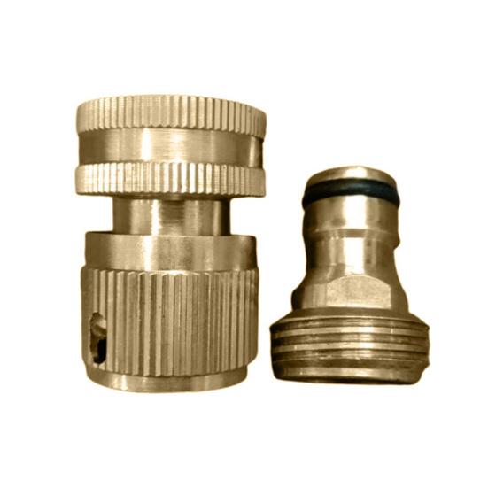 Латунный адаптер для садового шланга, мужской и женский быстрый соединитель, нержавеющий, устойчивый к коррозии, герметичный соединитель для шланга
