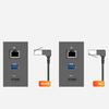 Кабель-удлинитель Ethernet CAT7 10 Гбит/с, 90-градусный удлинитель, угловой сетевой кабель RJ45-адаптер для ПК