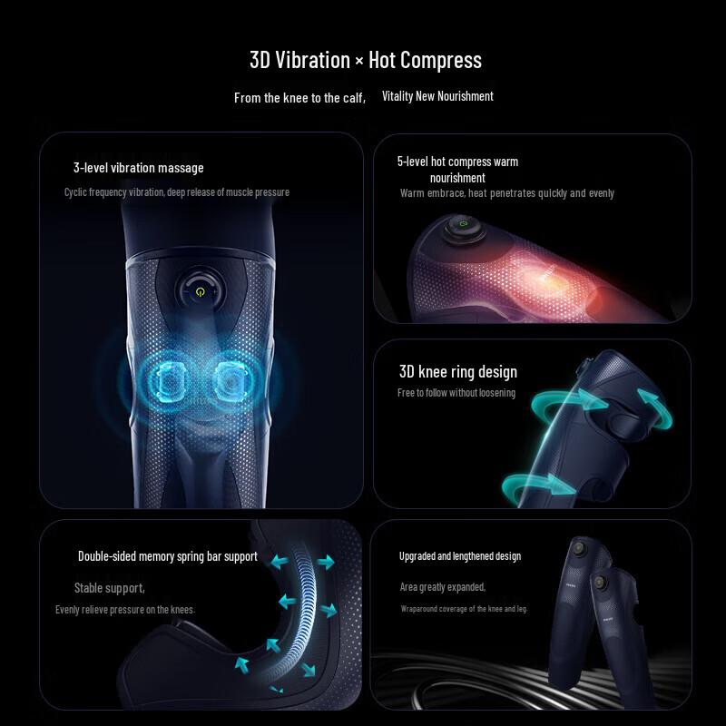 Philips PPM3109L Массажер для коленей и ног с подогревом, китайская вилка (адаптер в комплекте)